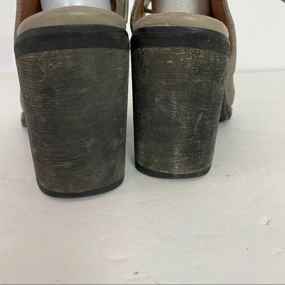 Jeffrey Campbell For Free People Cors Lace Up Suede Booties Heels Shoes Size 8 - Picture 11 of 16